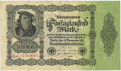 Deutsches Reich Inflation 1919-1924 50 000 Mark Rosenberg Nr. 79b - Reichsdruck KN 8stellig rot -