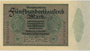 Deutsches Reich Inflation 1919-1924 500 000 Mark Rosenberg Nr. 87b – Reichsdruck KN 8stellig 2xVS und 2xRS Serie E -