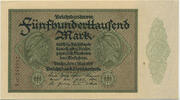 Deutsches Reich Inflation 1919-1924 500 000 Mark Rosenberg Nr. 87f – Firmendruck KN 1xVS FZ AC -