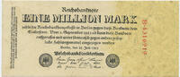 Deutsches Reich Inflation 1919-1924 1 Million Mark Rosenberg Nr. 92a – Reichsdruck Serie B Variante 5 tief -