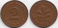 BRD 2 Pfennig Kupfer -