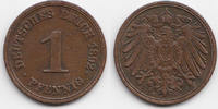 Kaiserreich 1 Pfennig großer Adler - Kupfer -