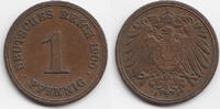 Kaiserreich 1 Pfennig großer Adler - Kupfer -