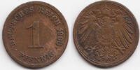 Kaiserreich 1 Pfennig großer Adler - Kupfer -
