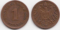 Kaiserreich 1 Pfennig großer Adler - Kupfer -