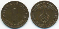 Drittes Reich 1 Reichspfennig Kupfer -
