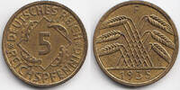 Weimarer Republik 5 Reichspfennig Kupfer/Aluminium -