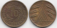 Weimarer Republik 10 Reichspfennig Kupfer/Aluminium -