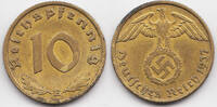 Drittes Reich 10 Reichspfennig Kupfer/Aluminium -