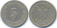 Kaiserreich 5 Pfennig großer Adler - Kupfer/Nickel -