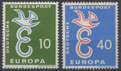 Bund 10 und 40 Pfennig Europa – Satz 2 Marken postfrisch -