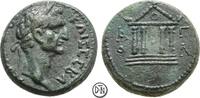 Nerva (96-98) Lokalbronze Apollonia ad Rhyndacum (Mysia), Tempel, 3. bekanntes Exemplar, RPC plate coin, -