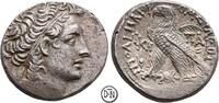 Ptolemaios XII Auletes (81/80-59/58 & 55-52/51) Tetradrachme Alexandria, Kopf des Ptolemaios I / Adler mit Palmzweig auf Blitzbündel, -