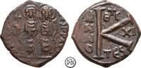 Iustinus II (565-578) Halbfollis (20 Nummi) Jahr 11 = 575-576 n. Chr. Th... 38,00 EUR  + 9,80 EUR frais d'envoi