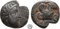 Orontas (357-352) Bronze Persischer Satrap in Mysien, Zeuskopf / Pegasosprotome, interessant, -