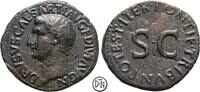 Drusus Minor (4-23) As Roma, Sohn des Tiberius, Kopf / Legende um S C, gutes Portrait, -