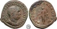 Balbinus (238) Sesterz 238 n. Chr. Roma, Büste / Providentia mit Stab und Füllhorn, gutes Portrait, 