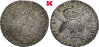 FRANKREICH Ecu aux insignes Selten in dieser Erhaltung. Louis XIV, 1643-1715. -