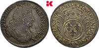 FRANKREICH 1/2 Ecu aux palmes Selten in dieser Erhaltung. Louis XIV, 1643-1715. -
