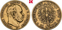 PREUSSEN 10 Mark Wilhelm I., 1861-1888. -