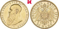 SACHSEN-MEININGEN 20 Mark R. Auflage: 1.004 Exemplare. Georg II., 1866-1914. -