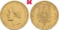 MECKLENBURG-STRELITZ 20 Mark Auflage: 6.000 Exemplare. Friedrich Wilhelm, 1860-1904. -