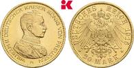 PREUSSEN 20 Mark Seltener Jahrgang. Wilhelm II., 1888-1918. -