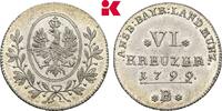 BRANDENBURG-PREUSSEN 6 Kreuzer Friedrich Wilhelm III., 1797-1840. -