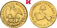 MEXIKO 1/2 Escudo Republik, 1823-1864. -