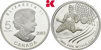 KANADA 5 Dollars (1 Unze) 2003 Elizabeth II., 1952-2022. FB