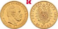 PREUSSEN 20 Mark 1888. A. Wilhelm I., 1861-1888. SUP
