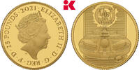 GROSSBRITANNIEN / IRLAND 25 Pounds 2021. Auflage: 1.010 Exemplare. Elizabeth II, 1952-2022. FB im Originaletui mit Zertifikat