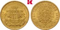 HAMBURG 20 Mark 1876. Freie und Hansestadt. SUP+