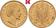 BAYERN 20 Mark 1873. Ludwig II., 1864-1886. SUP