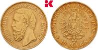 BADEN 10 Mark 1888. Friedrich I., 1852-1907. TTB-SUP