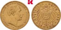MECKLENBURG-SCHWERIN 10 Mark 1890 Auflage: 10.000 Exemplare Friedrich Franz III., 1883-1897. TTB