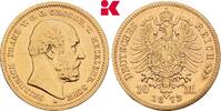 MECKLENBURG-SCHWERIN 10 Mark 1872. A Friedrich Franz II., 1842-1883. TTB
