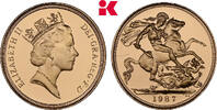 GROSSBRITANNIEN / IRLAND 1 Sovereign 1987 London. Elizabeth II, 1952-202... 955,00 EUR  + 9,90 EUR frais d'envoi