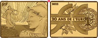 FRANKREICH 50 Euro 2022. Auflage: 500 Exemplare. 5. Republik seit 1958. ... 1195,00 EUR  + 9,90 EUR frais d'envoi