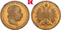 KAISERREICH &Ouml;STERREICH 20 Kronen 1894, Wien. Franz Joseph I., 1848-1916.... 1095,00 EUR  + 9,90 EUR frais d'envoi
