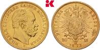 PREUSSEN 20 Mark 1872. B. Wilhelm I., 1861-1888. Vorz&uuml;glich 1145,00 EUR  + 9,90 EUR frais d'envoi