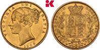 GROSSBRITANNIEN / IRLAND Sovereign 1864. Victoria, 1837-1901. Vorz&uuml;glich 1395,00 EUR  + 9,90 EUR frais d'envoi