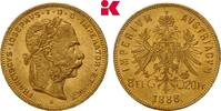 KAISERREICH &Ouml;STERREICH 8 Gulden (20 Franken) 1888. Franz Joseph I., 1848... 995,00 EUR  + 9,90 EUR frais d'envoi