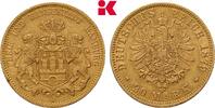 HAMBURG 20 Mark 1879. Freie und Hansestadt. Sehr sch&ouml;n-vorz&uuml;glich 1195,00 EUR  + 9,90 EUR frais d'envoi