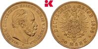 PREUSSEN 20 Mark 1886 A. Wilhelm I., 1861-1888. Vorz&uuml;glich-Stempelglanz,... 1195,00 EUR  + 9,90 EUR frais d'envoi