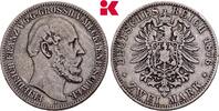 MECKLENBURG-SCHWERIN 2 Mark 1876. Friedrich Franz II., 1842-1883. TB-TTB
