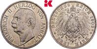 ANHALT 3 Mark 1909. Friedrich II., 1904-1918. TTB-SUP