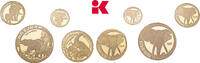 SÜDAFRIKA Natura-Prestige-Set von 1, 1/2, 1/4 und 1/10 Unze 1996. Auflage: 5000 Exemplare. Republik seit 1960. FB im Originaletui mit Zertifikat