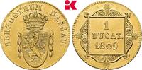 NASSAU Dukat 1809. Friedrich August zu Usingen, 1803-1816 und Friedrich ... 3495,00 EUR  + 9,90 EUR frais d'envoi