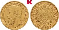 BADEN 10 Mark 1897. Friedrich I., 1852-1907. Fast vorzüglich